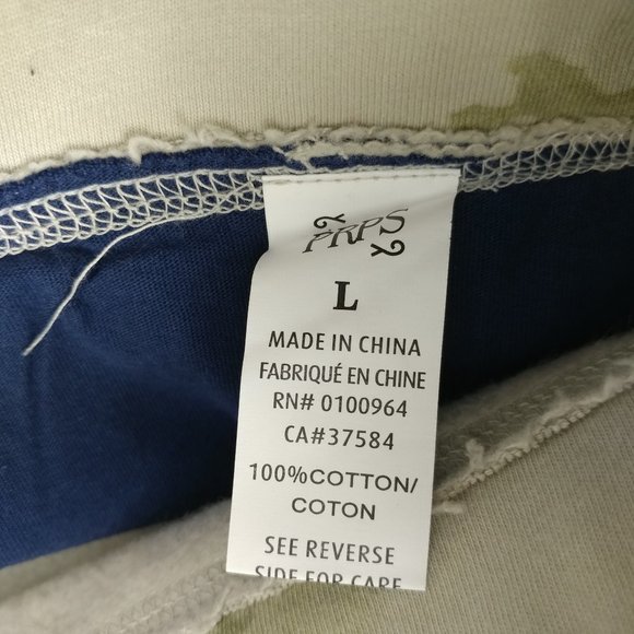 PRPS Camo Print Sweatshorts Fleece Shorts Size L - Picture 7 of 8